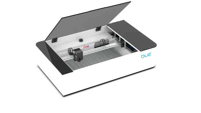 Máquina de corte e gravação a laser + Acessórios completos e kit materiais