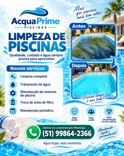 Limpeza e Tratamento de Piscinas