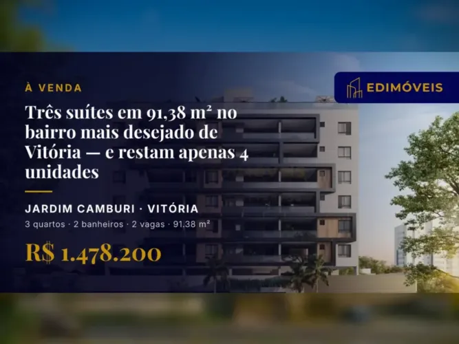 Apartamentos de alto padrão em Jardim Camburi Vitória/ES, prontos para morar!