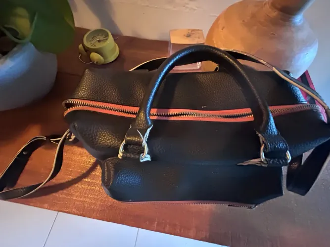 Bolsa arezo couro legítimo