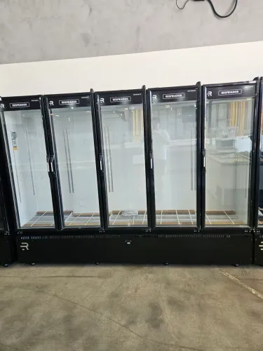 refrigerador expositor 5 portas de bebidas e frios - novo