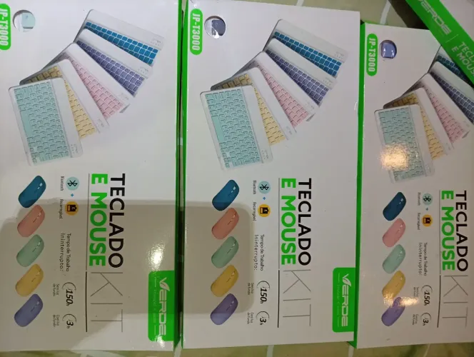 Teclado com mouse sem fio