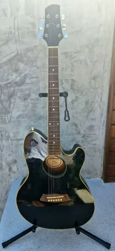Violão eletro-acústico Ibanez Talman Inter City TCY10 preto, estado impecável