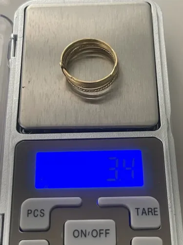 Anel 7 aro, ouro 18k