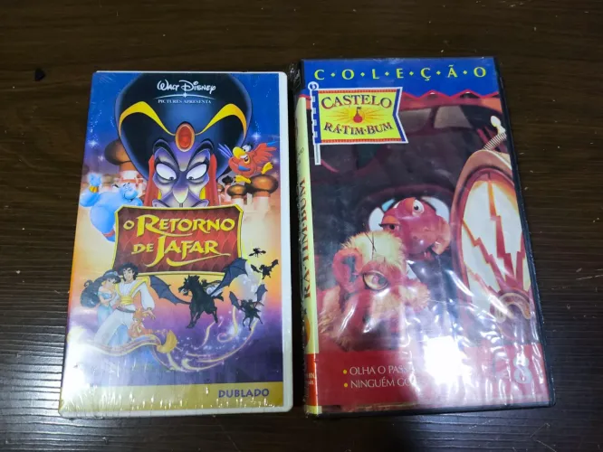 Fita em VHS O Retorno de Jafar / Castelo Rá - Tim - Bum LACRADA