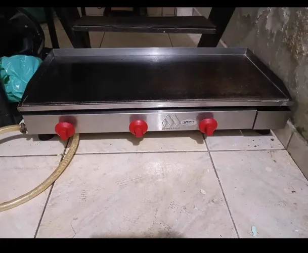 chapa de lanche marchesoni comercial 3 bocas
