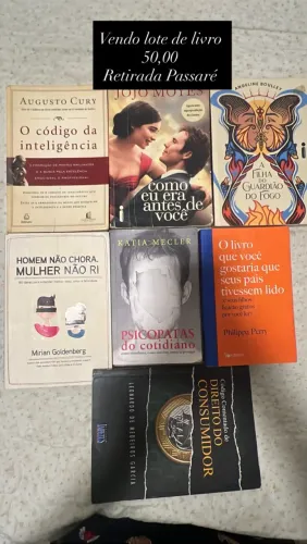Conjunto de livros todos por 50,00