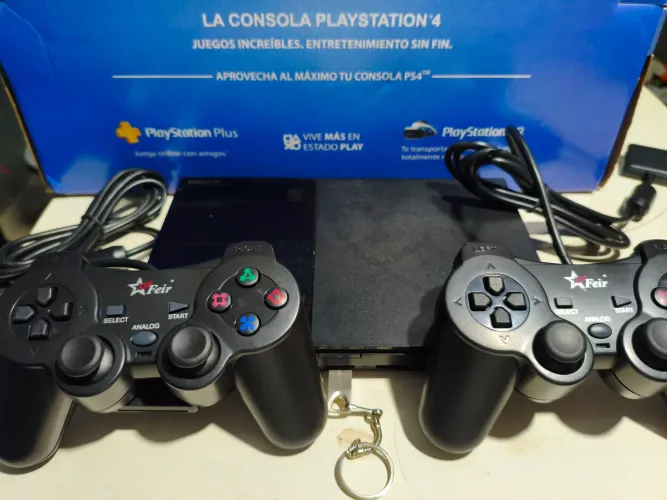 Ps2 lotado de jogos com dois controles e garantia