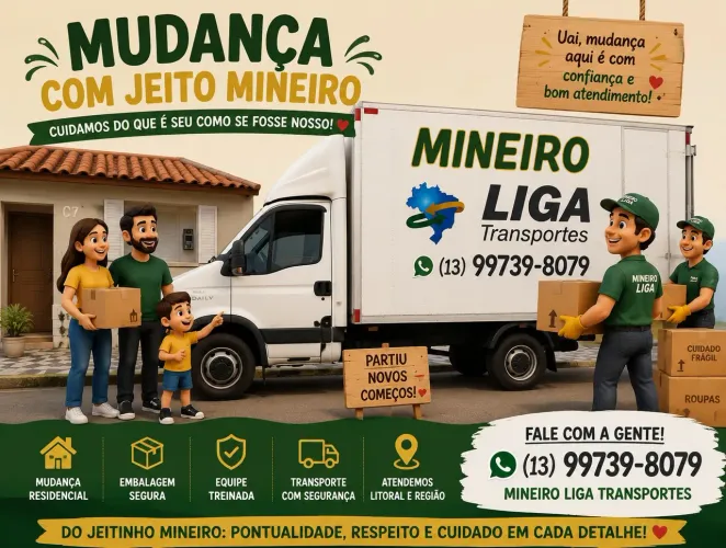 Mudança transporte frente carreto chama