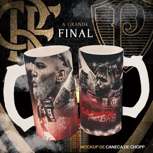 Caneca de chopp do Flamengo