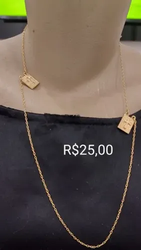 Escapulário banho de ouro 