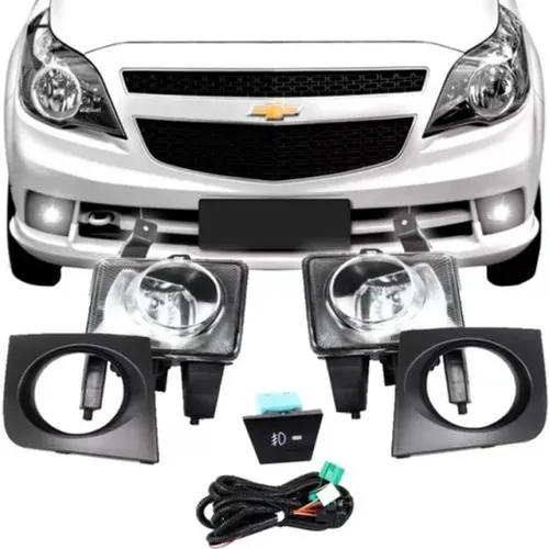 Kit Farol de Milha GM Agile 2013 / Montana 2011 Botão Original - ShockLight - 040710