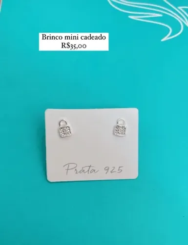 Brincos de prata 925 legítima