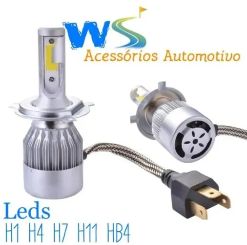 Lâmpada de led h1 h7 h4 h11 h8 hb4 h16 a partir de 80,00 consulta modelo e valores