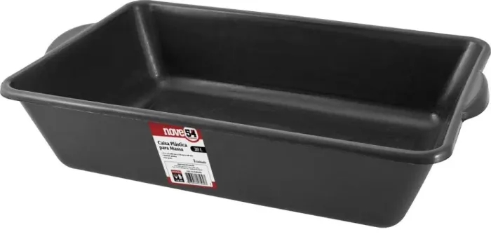 Caixa Plastica Retangular P/ Massa Concreto 20 Litros Nove54