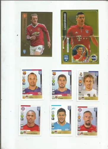 figurinhas lote - kraques futebol internacional e brasileiros cada lote (9 figurinhas ) 30