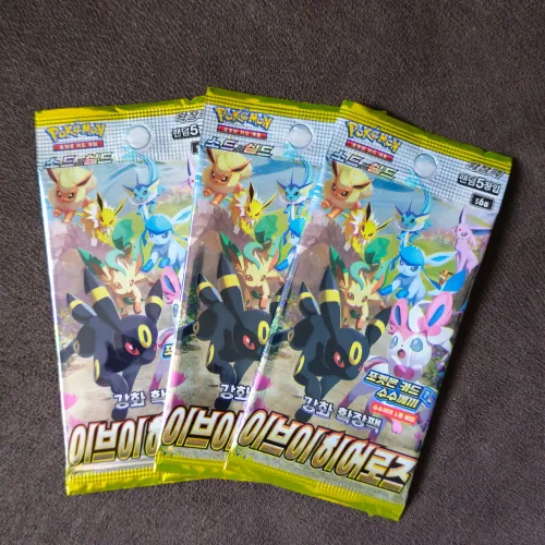 3x Booster Unitário Pokémon Eevee Heroes (KOR)