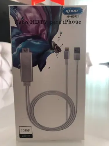 Cabo Hdtv para IPhone ou IPad com USB e Hdmi