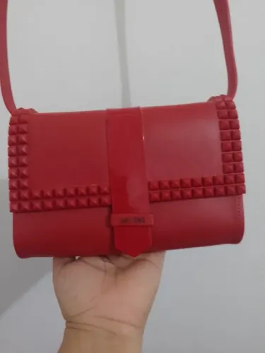 bolsa plástica da sweetchic na cor vermelho