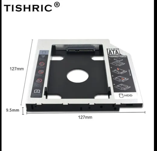 Caddy 9.5mm para HD ou SSD