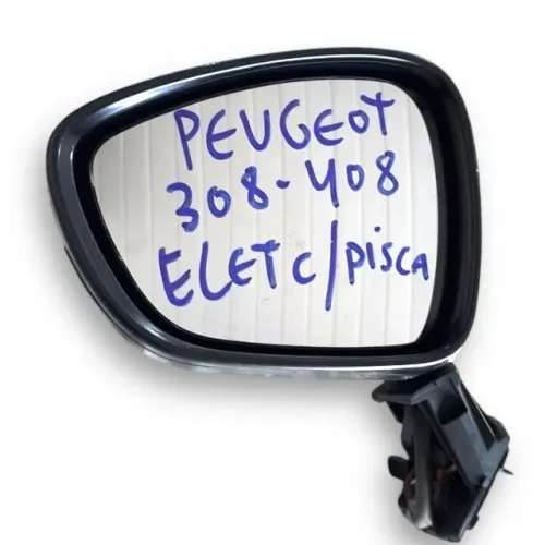 Retrovisor Esquerdo Peugeot 308 408 2012/2017 C/ Pisca