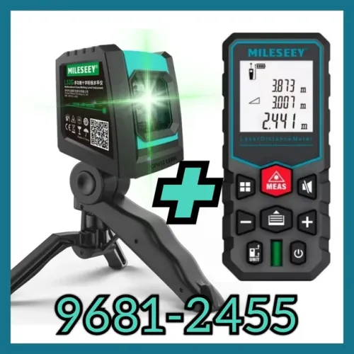 NÍVEL LASER VERDE VERDE + TREINA LAZER 40M