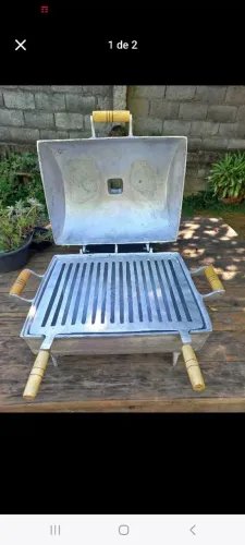 Churrasqueira alumínio batido 