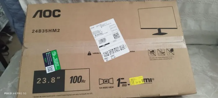 Vendo monitor AOC 23.8 polegadas 100hz