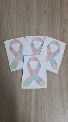 Adesivo personalizado para carros símbolo  do autismo