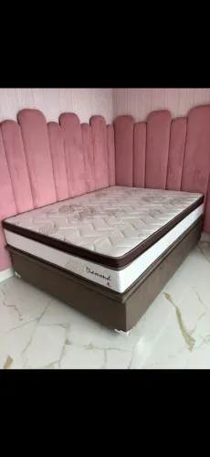 Cama casal base baú e colchão