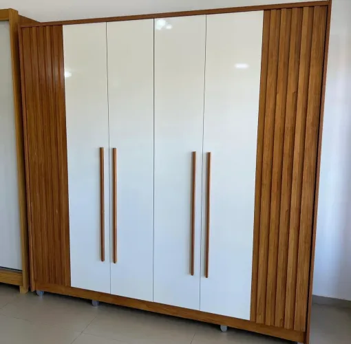 Guarda-Roupa Navegantes 6 portas Ripado 2,21m de Largura 100% MDF