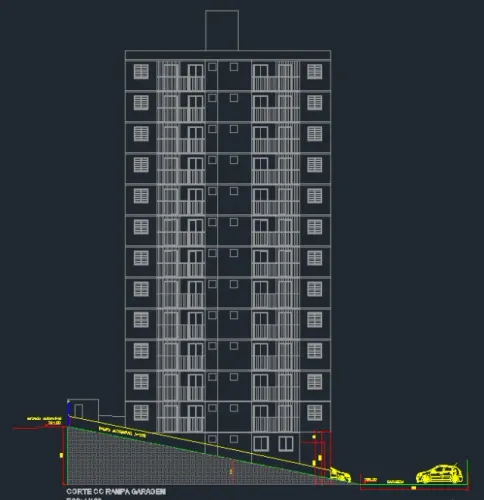 Planta Baixa, cortes - Projetos em autocad