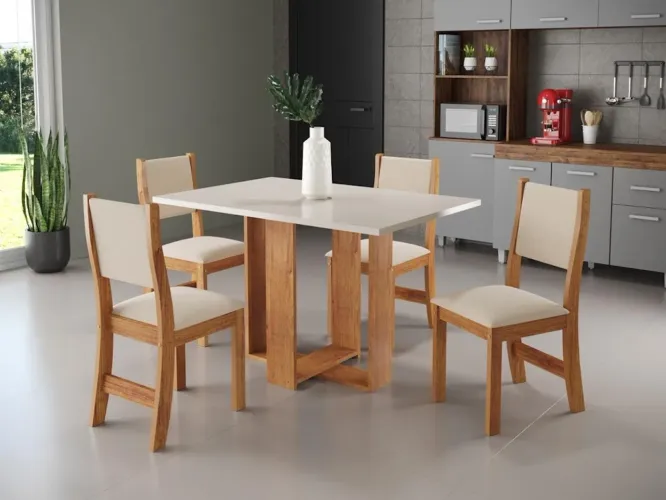 Mesa mágic com 4 cadeiras tr8m