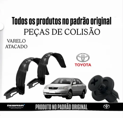 PARA BARRO ORIGINAL COROLLA 2003/08 ( INSTALAÇÃO E PRESILHAS GRÁTIS)