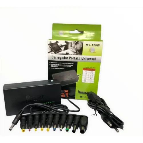 Carregador Portátil Universal MY-120W 12-24V 4.5A
