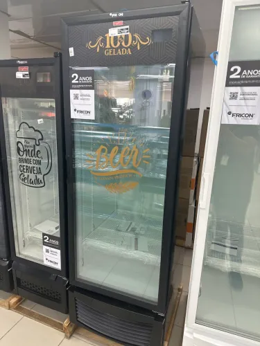 Cervejeira Fricon 569L porta de vidro R$7.500,00