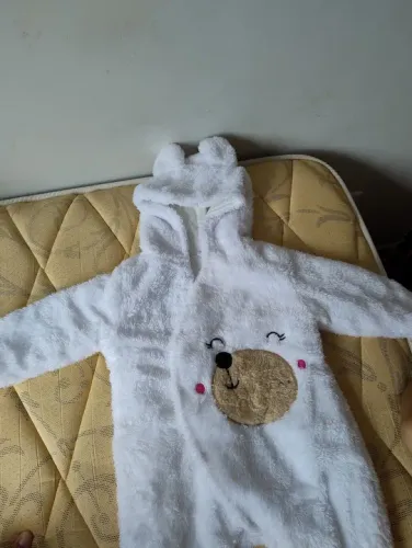 Macacão de Pelúcia Ursinho para Bebê