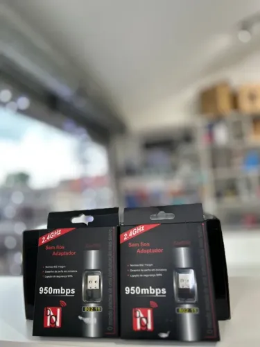 Adaptador Wi-Fi 950Mbps 2.4GHz Sem Fio