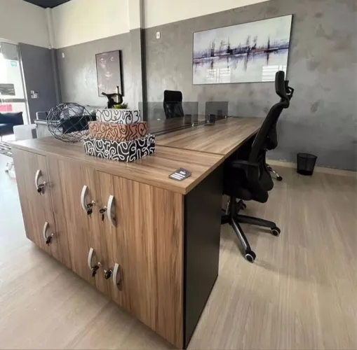 Estação de Trabalho COM ARMARIO 4 lugares - LOJA IKONMIXOFFICE 