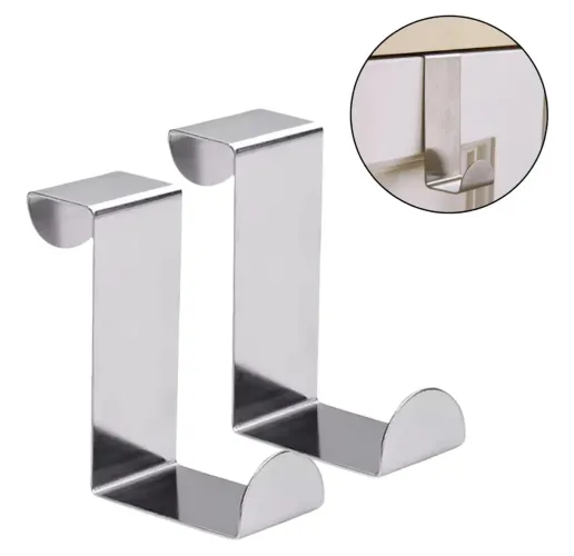 Ganchos de Porta de Aço Inoxidável - Organizador