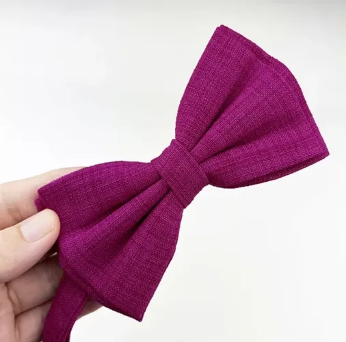 Gravata de Borboleta Adulto Para Padrinhos Casamento Formatura cor fúcsia 