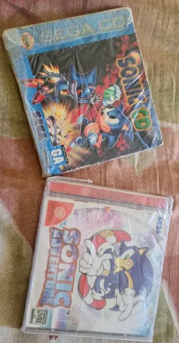 Sonic CD e Sonic Adventure - Dreamcast - ORIGINAIS 