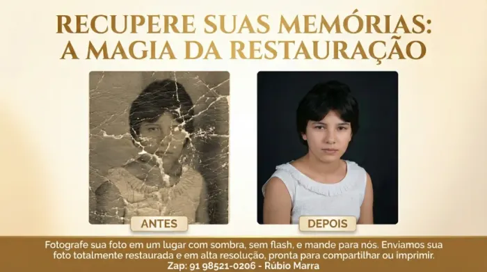 Recupero Fotos Antigas e Estragadas - Veja o Antes e Depois!