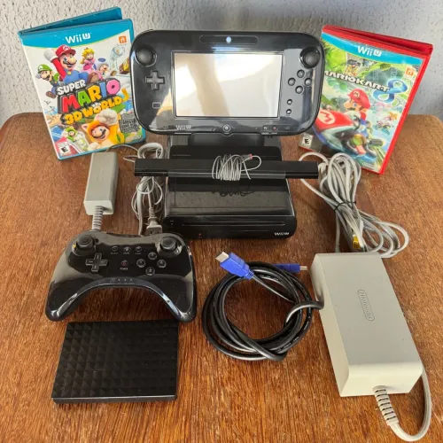 Nintendo Wii U Completo com Jogos e Acessórios