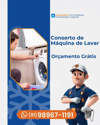 Conserto de Máquina de Lavar - Manutenção de Máquina de Lavadora