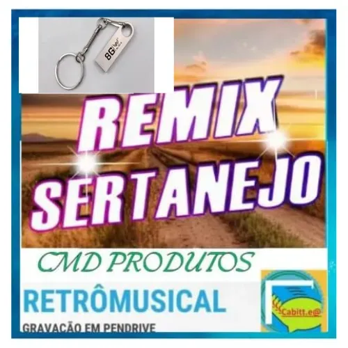 Pen drive 8gb com Músicas = Remix Sertanejo Vol. II (mp3)