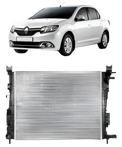 Radiador Alumínio Renault Logan Sandero 2014 a 2018