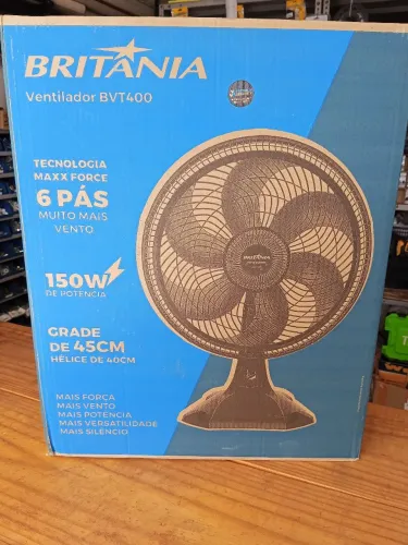 Ventilador de Mesa Britânia BVT400 6 Pás - Novo com 1 Ano de garantia 
