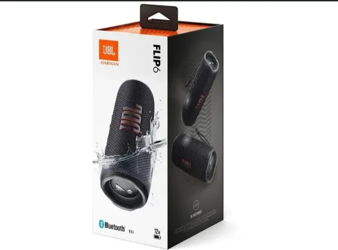 Caixa de Som JBL Flip 6 ORIGINAL  Bluetooth Portátil-20W à Prova de Água USB com Tweeter 