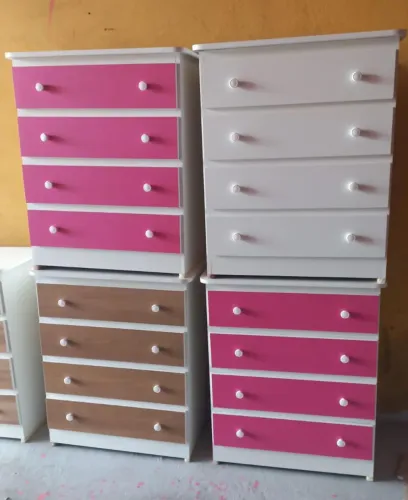 Cômodas Modernas e Coloridas 4 Gavetas Imperdível (Entregamos)